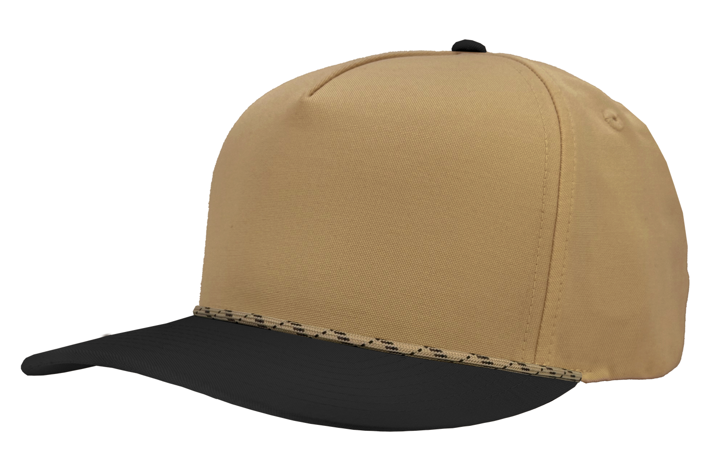 Khaki/Black bill-Khaki twist rope