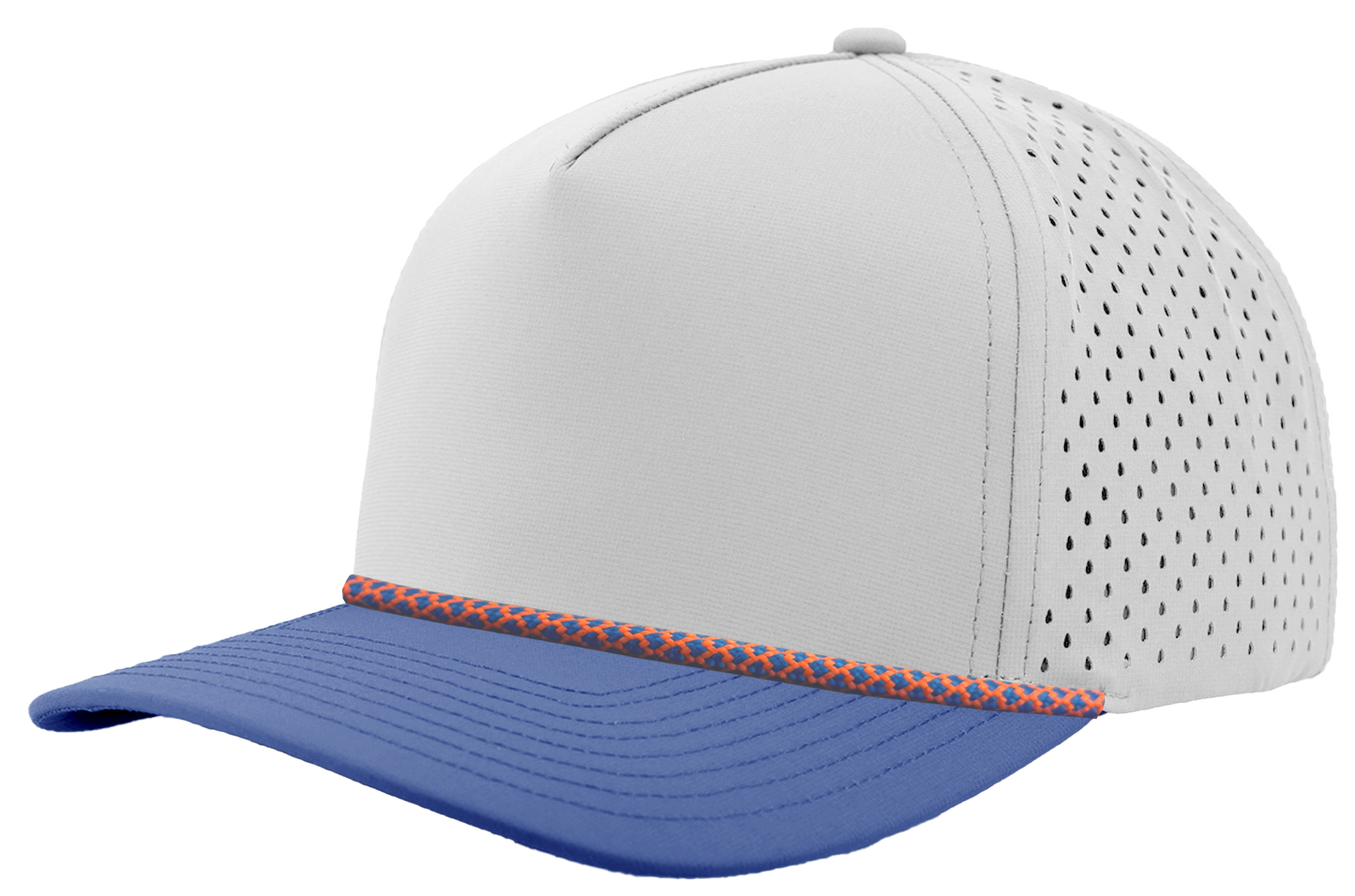 Off White-Blue bill-Blue/orange chainlink