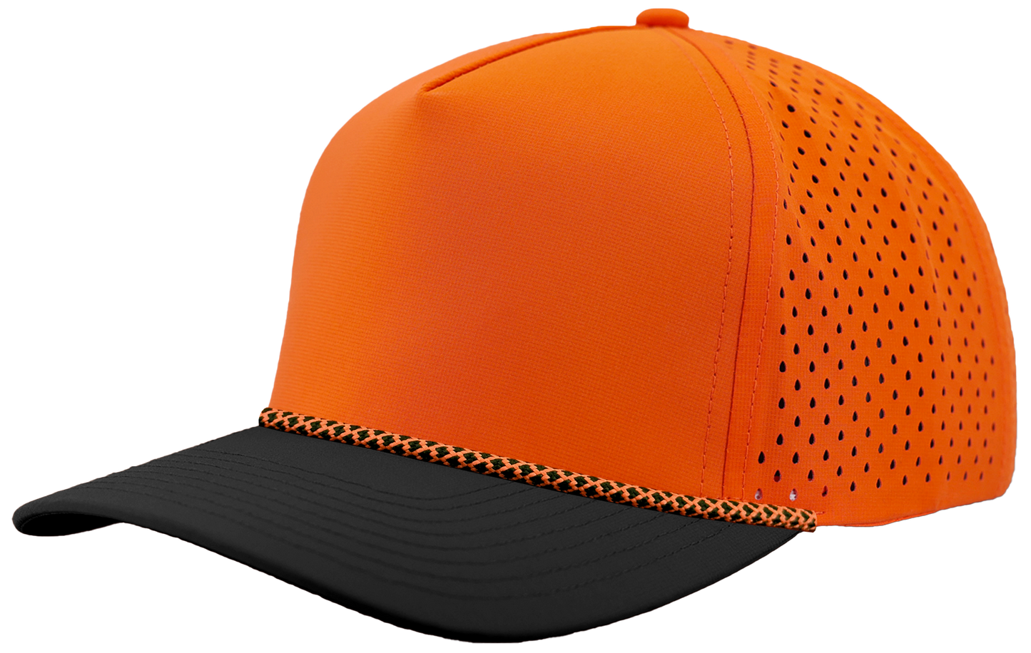 Orange/Black bill-Orange/black chainlink