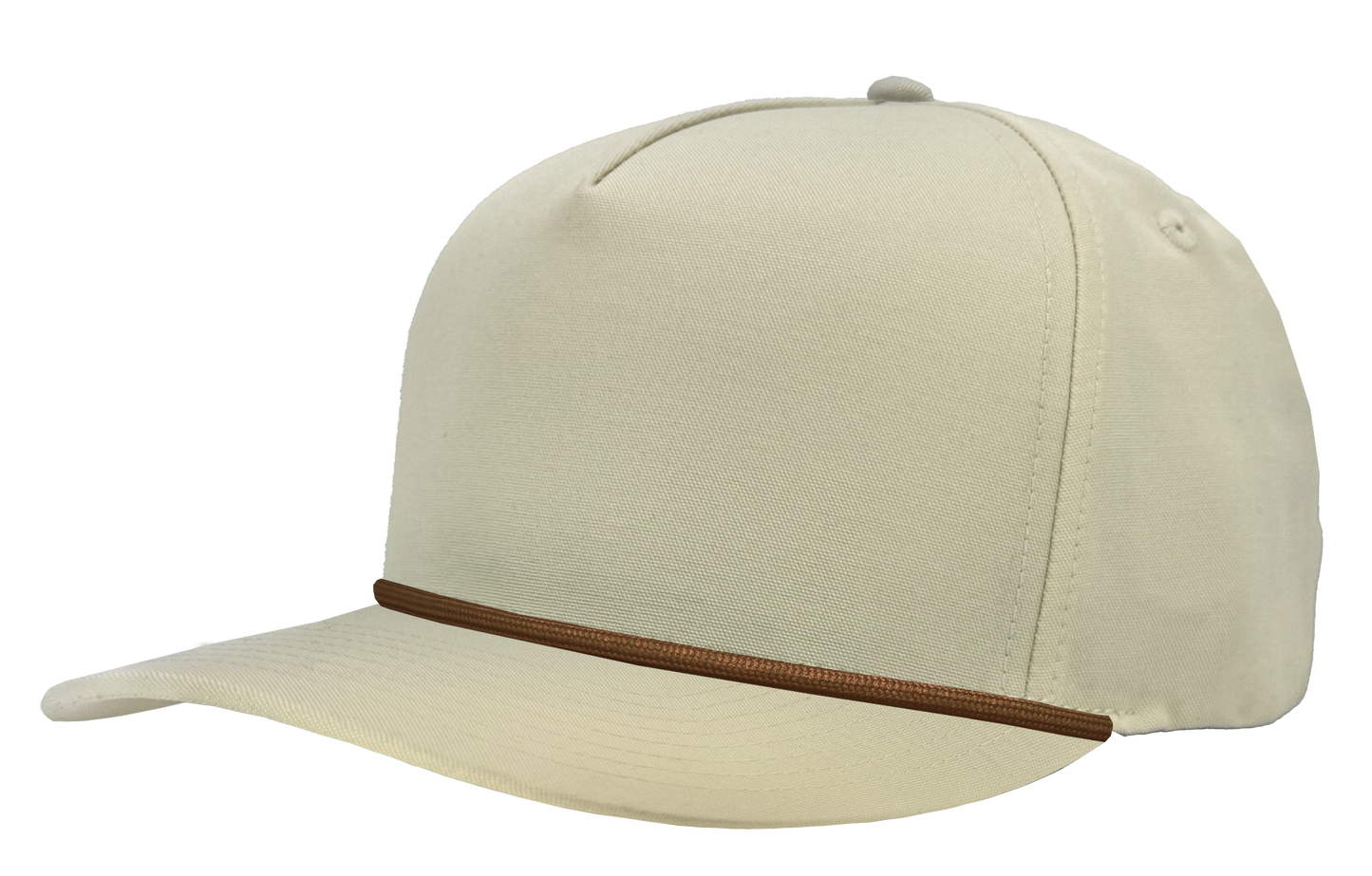 Beige/brown bill-Brown rope