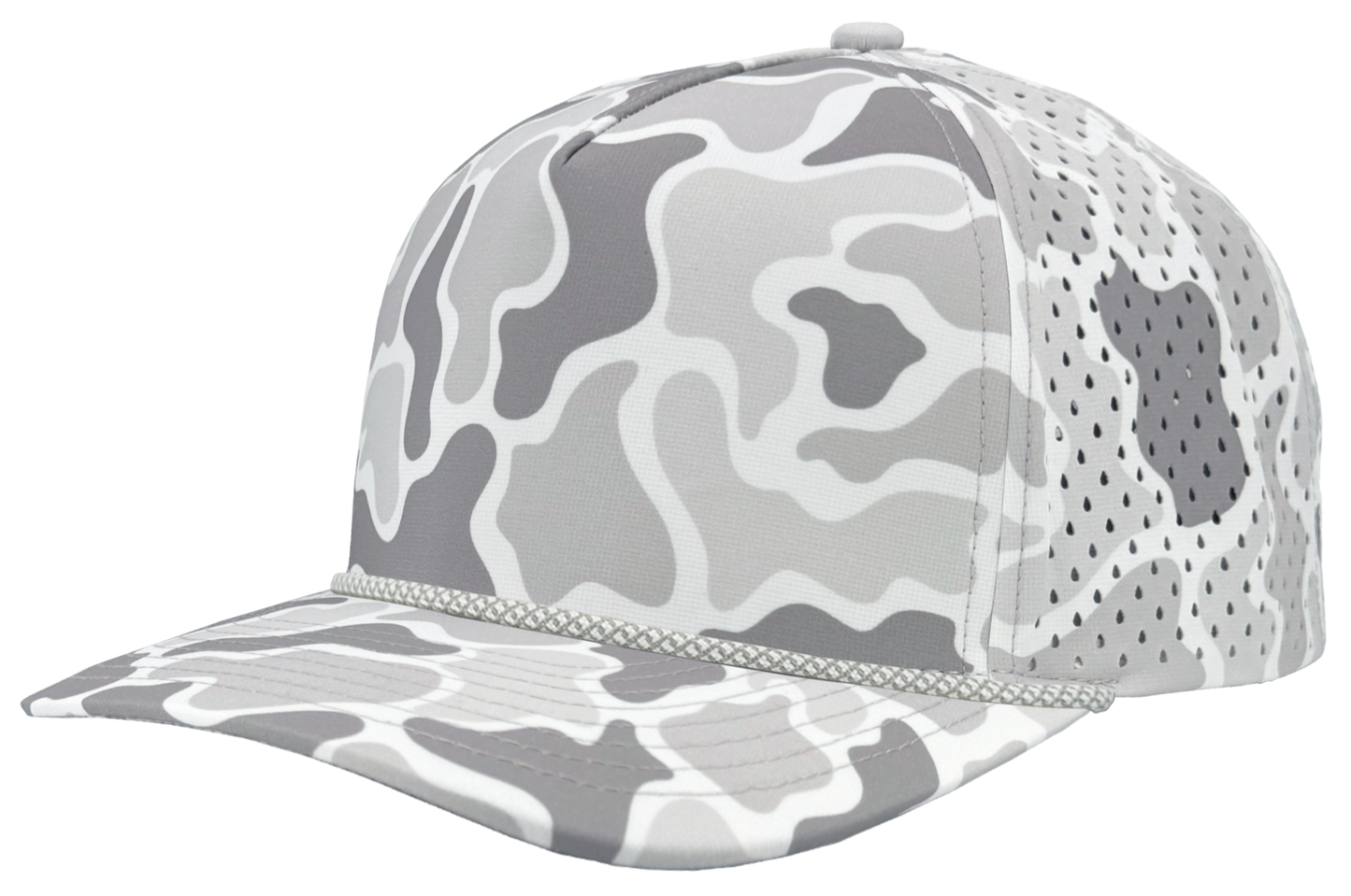 Old school snow camo-grey chainlink rope